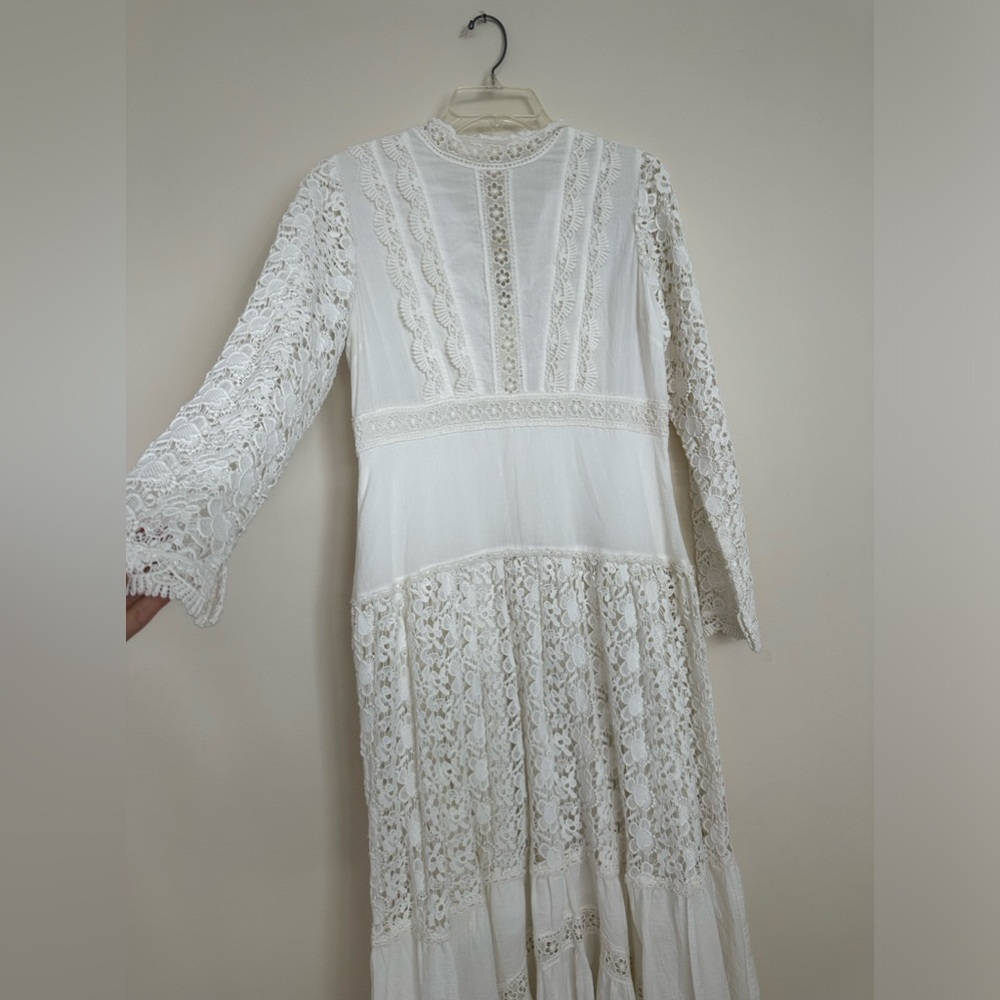 Stunning vintage inspired woman's white crochet dress new with tags - Picture 11 of 12